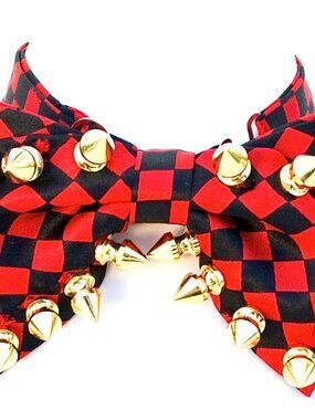 GASOLINE GLAMOUR CHECKS BOW TIE 🎀 👔 🏁